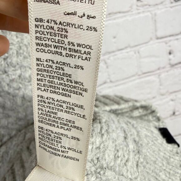 Fat Face Light Gray Knit Sweater Size L  J - Picture 10 of 11